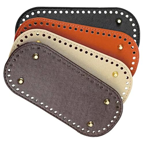 Qcbuegof Taschenboden zum Häkeln, 22 x 10 cm, 8 x 18 cm, gehäkelter Taschenboden, Ledertaschenboden, oval, rund, rechteckig, Taschenboden; Taschenherstellung Qcbuegof Taschenboden zum Häkeln, 22 x 10 cm, 8 x 18 cm, gehäkelter Taschenboden, Ledertaschenboden, oval, rund, rechteckig, Taschenboden; Taschenherstellung von Qcbuegof