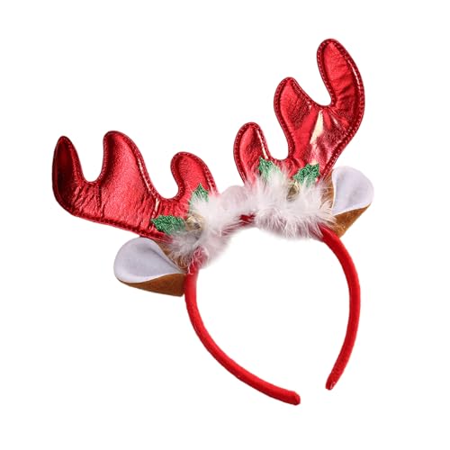Qcbuegof Weihnachten Mode Kopf Hoop Festlich Haar Ornament Vielseitiges Styling-Werkzeug Für Kinder Erwachsene Foto Requisiten Festliche Stirnbänder Für Party von Qcbuegof