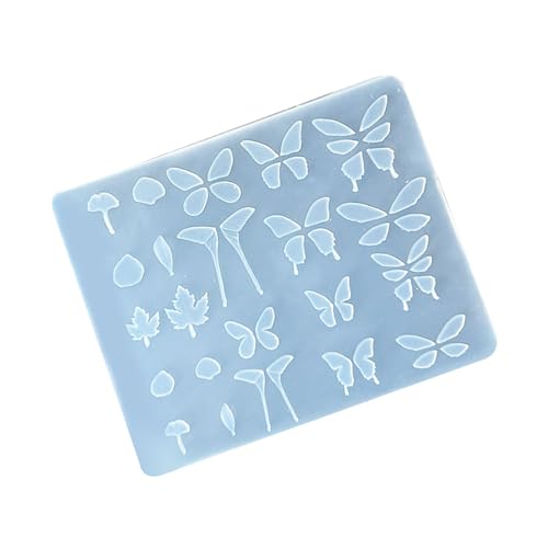 Schmetterlingsnägel Kunst Silikonform Für Bastelschmuck Die Wiederverwendbare Geprägte Stempelwerkzeugzubehör Wiederverwendbares Silikon Nagel Charme Form von Qcbuegof