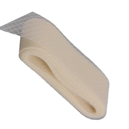 Sinamay Hutband, elastisches Bindeband, Modellierbordüre, für handgefertigte Partyhut, Kopfbedeckung, Netzband für Kränze von Qcbuegof