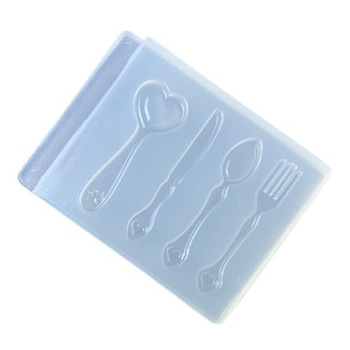 Wiederverwendbares Silikonlöffel Und Gabel Schimmelpilze Sicheres Handwerk Gussform Für Kreative Harzkunst Und Geschenk Zur Dekoration Silikonharzhandwerk von Qcbuegof