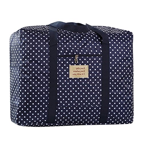 Große Oxford Aufbewahrungstasche handliche Trage-Tasche Reisegepäck Einkaufstaschen für Bettdecken und Kissen Kleidung Gepäcktaschen Auflagentasche Betttaschen Waschesack Decken(60*50*30CM) von Qchomee