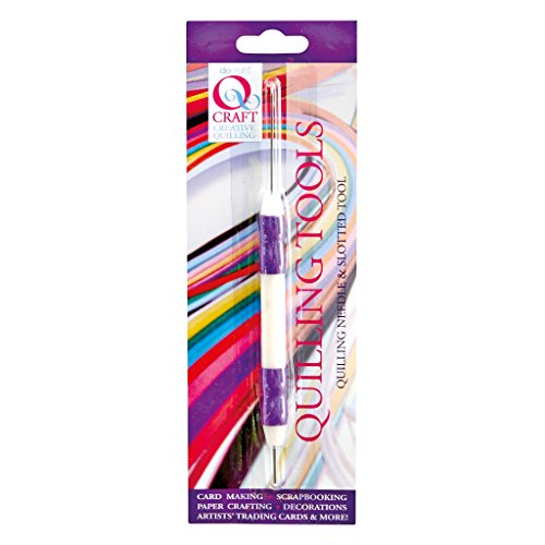 Qcraft Quilling-Papierstreifen zum Basteln, 3 mm dick Rüschennadel und Schlitzwerkzeug mit weichem Griff schwarz/weiß Qcraft Quilling-Papierstreifen zum Basteln, 3 mm dick Rüschennadel und Schlitzwerkzeug mit weichem Griff schwarz/weiß von Qcraft