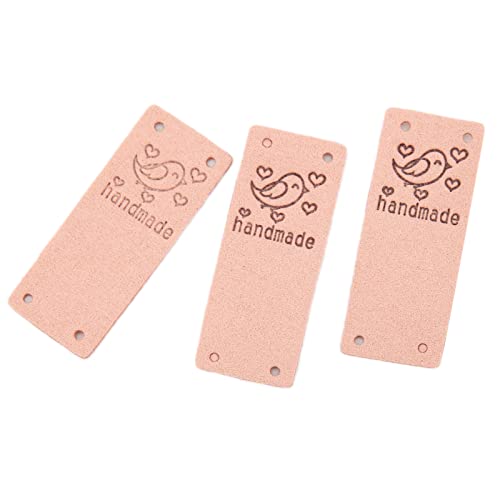 100 Pcs Handgeputzte Geprägte Geschenkanhänger, Bekleidungsetiketten Zum Nähen von Handwerk mit Superfasermaterial, 2 X 5 Cm Größe, PU -Lederetikett, Geeignet für Verschiedene Nähgegenstände 100 Pcs Handgeputzte Geprägte Geschenkanhänger, Bekleidungsetiketten Zum Nähen von Handwerk mit Superfasermaterial, 2 X 5 Cm Größe, PU -Lederetikett, Geeignet für Verschiedene Nähgegenstände von Qcwwy