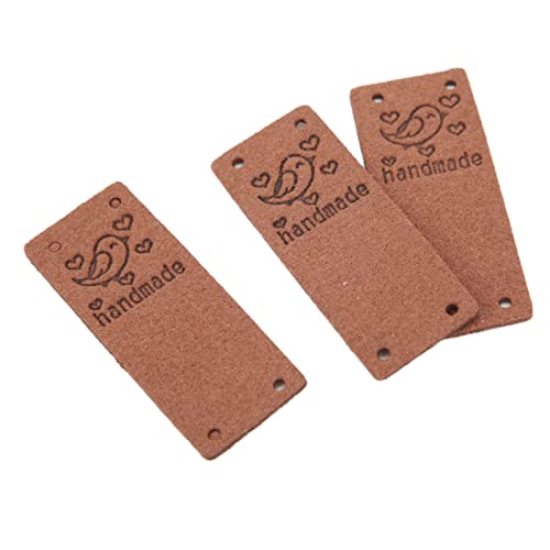 100 Pcs Handgeputzte Geprägte Geschenkanhänger, Bekleidungsetiketten Zum Nähen von Handwerk mit Superfasermaterial, 2 X 5 Cm Größe, PU -Lederetikett, Geeignet für Verschiedene Nähgegenstände 100 Pcs Handgeputzte Geprägte Geschenkanhänger, Bekleidungsetiketten Zum Nähen von Handwerk mit Superfasermaterial, 2 X 5 Cm Größe, PU -Lederetikett, Geeignet für Verschiedene Nähgegenstände von Qcwwy