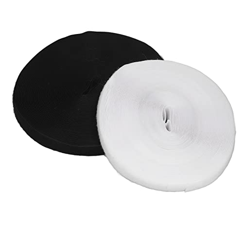 2 Stück Klettstreifen, 25 M Länge, 2,5 Cm Breit, Nylon, Selbstklebender Klettverschluss Zum Nähen von Heimwerkerarbeiten, Kleidung, Schuhen, Schwarz-weiße Klettstreifen 2 Stück Klettstreifen, 25 M Länge, 2,5 Cm Breit, Nylon, Selbstklebender Klettverschluss Zum Nähen von Heimwerkerarbeiten, Kleidung, Schuhen, Schwarz-weiße Klettstreifen von Qcwwy