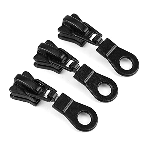 20-teiliges Reißverschluss-Reparatur-Set, Reißverschluss-Reparatur-Ersatz-Set Fix-Reißverschluss-Reparatur-Set Zum Reparieren von Mänteln, Jacken,(Schwarz) von Qcwwy
