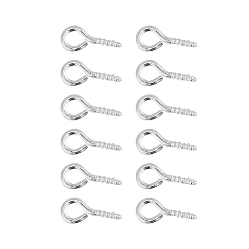200pcs Augenstifte Legierungs -Gewinde -Schraubenhaken Zum Herstellen von Schmuckharz/Holz, Gold/Silber/Bronze, Handwerker/Künstler (SILVER) von Qcwwy