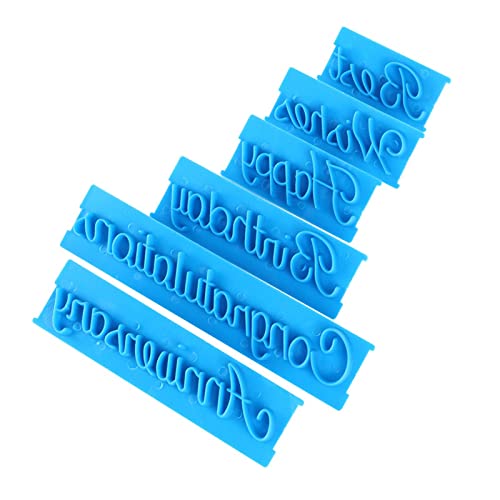 3 Set Handschriftbuchstaben Kuchen -Prässer für DIY -Kuchendekoration, 6 Designs Kuchenschablonen, Kunststoffformen mit Nahrungsqualität mit Kapital Erster Buchstaben Höhe 2 Cm 3 Set Handschriftbuchstaben Kuchen -Prässer für DIY -Kuchendekoration, 6 Designs Kuchenschablonen, Kunststoffformen mit Nahrungsqualität mit Kapital Erster Buchstaben Höhe 2 Cm von Qcwwy