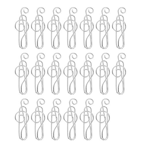 Büro-Schulbedarf, Zubehör für Mini-niedliche Büroklammer-Form, Musiknote, 20 Stück, Musikform, Kreativität, Dekorative Dekoration, Miniatur-Clips, Musiknoten-Büroklammer für von Qcwwy