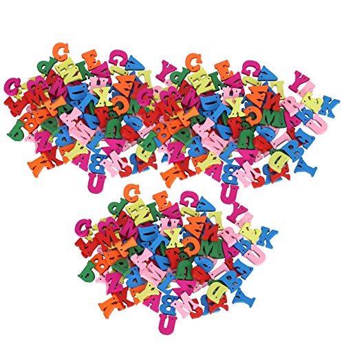 Bunte Holzbuchstabenknöpfe, 300 Stück Alphabet-Buchstabenknöpfe für Kleidung, Nähen, Lehren, Scrapbooking, Kunsthandwerk, DIY-Dekoration Bunte Holzbuchstabenknöpfe, 300 Stück Alphabet-Buchstabenknöpfe für Kleidung, Nähen, Lehren, Scrapbooking, Kunsthandwerk, DIY-Dekoration von Qcwwy