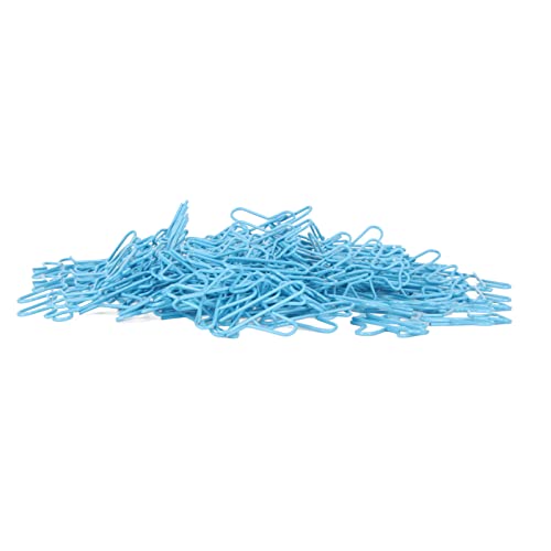 Clips, Form Büroklammern mit Aufbewahrungsbox Niedliche Form Blau Wunderschönes Aussehen Lesezeichenclips für Party Einladungskarte Notebook Flugzeug Paperclips, 100pcs Metallflugzeug von Qcwwy