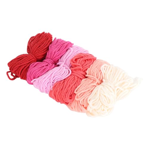 Cross -Stichstich -Stickereifädel Mehrere Farben 4 Strähnen Haare Handwerk FLOSS FÜR Häkeln, Stickerei - für Quasten, Urlaubsdekorationen, 6pcs (Typ 4) von Qcwwy