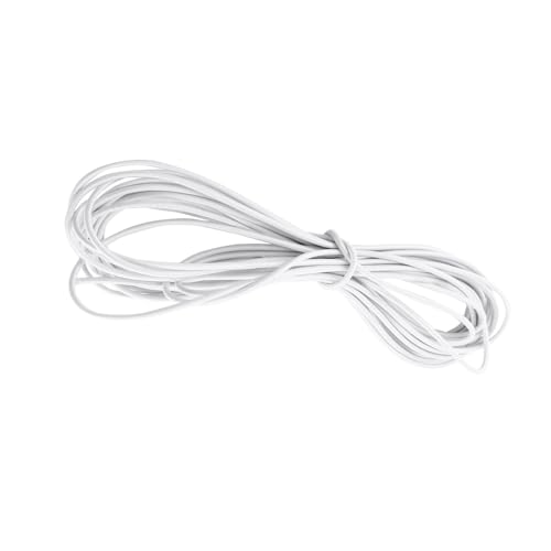 Elastische Kordel, dehnbar, elastische Stoßdämpfer, saugfähig, stark, elastisch, für Anhänger, Camping, Boot, Schnürsenkel (schwarz) von Qcwwy