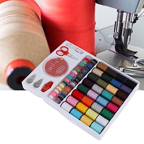 Gewindekabel, Nähfadenspulen-Set, 64-PC-Gewinde-Saiten-Kit, Geeignet für Hand- oder Maschinennähen, Multi-Farben Tragbares Nähfaden mit Zubehör, Ideal für das Nähen von Projekten Gewindekabel, Nähfadenspulen-Set, 64-PC-Gewinde-Saiten-Kit, Geeignet für Hand- oder Maschinennähen, Multi-Farben Tragbares Nähfaden mit Zubehör, Ideal für das Nähen von Projekten von Qcwwy