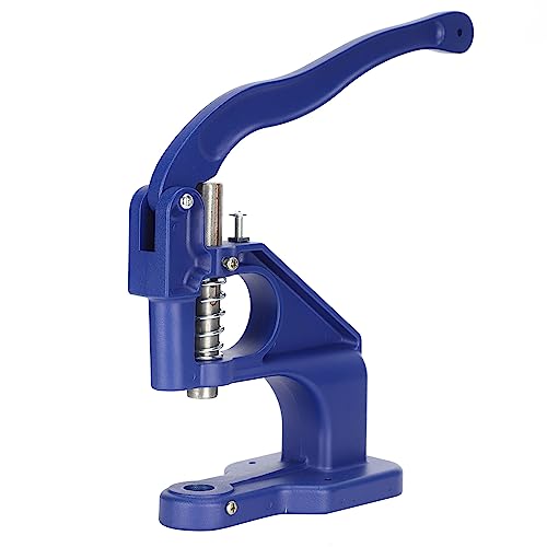 Handpresse, robuste Maschine, manuelles Werkzeug aus Aluminium mit Ösen, mühelose Installation für Lederhandwerker, Blau von Qcwwy