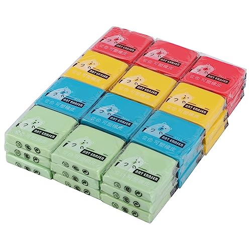 Knete-Radiergummis, 36 Stück, 4 Farben, Kunst-Zeichnungs-Radiergummis, Skizzier-Radiergummis, Formbarer Radiergummi, Formbarer Radiergummi, Malerei, Kunstbedarf für Studenten, Knete-Radiergummis, 36 Stück, 4 Farben, Kunst-Zeichnungs-Radiergummis, Skizzier-Radiergummis, Formbarer Radiergummi, Formbarer Radiergummi, Malerei, Kunstbedarf für Studenten, von Qcwwy