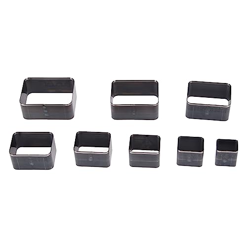 Leder-Stanzform, Rechteckiges Design, Leder-Stanzformen-Set, Verschleißfeste und Langlebige Hohlstanzstanzen aus Kohlenstoffstahl Leder-Stanzform, Rechteckiges Design, Leder-Stanzformen-Set, Verschleißfeste und Langlebige Hohlstanzstanzen aus Kohlenstoffstahl von Qcwwy