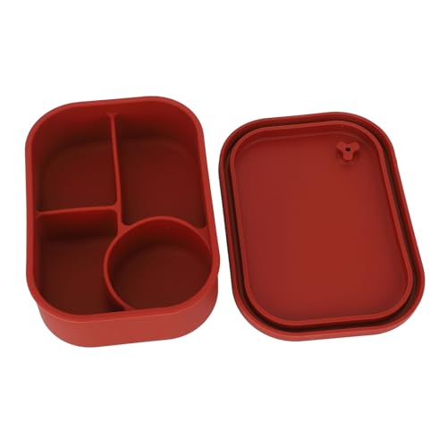 Lunchbox, Bequemer Griff und Starke Versiegelung Mittagessen Behälter Leichtes Design Lunchable Lebensmittelbehälter Snack Aufbewahrungsbox für Kühlschrankmikrowelle und Lunchbox, Bequemer Griff und Starke Versiegelung Mittagessen Behälter Leichtes Design Lunchable Lebensmittelbehälter Snack Aufbewahrungsbox für Kühlschrankmikrowelle und von Qcwwy