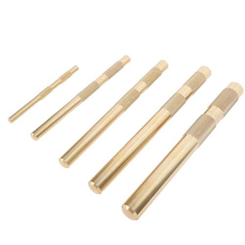 Messing Knurled Drift Punch Set mit 5 Größen für Automobilreparaturgas, Premium -Material, Handwerkzeug -Drift -Loch -Set für Stahlarbeiter, Öltechniker, Öltechniker Messing Knurled Drift Punch Set mit 5 Größen für Automobilreparaturgas, Premium -Material, Handwerkzeug -Drift -Loch -Set für Stahlarbeiter, Öltechniker, Öltechniker von Qcwwy