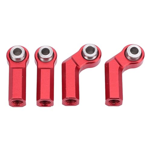 Metallkugeldichtungen, 4 Stück für 1/10 RC Car M4 File, CW-Design, exakte Steuerverbindungsplatten, ersetzt alte Teile, einfache Installation (rot) von Qcwwy