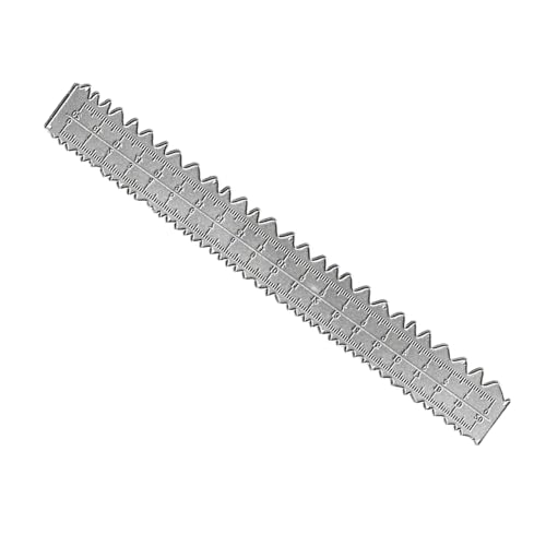 Metallpapier, unregelmäßiges Papierlineal, leicht, Schablone, Messlineal, Lineal mit unregelmäßigen Kanten, hohe Präzision für Architekten und Zeichnen Metallpapier, unregelmäßiges Papierlineal, leicht, Schablone, Messlineal, Lineal mit unregelmäßigen Kanten, hohe Präzision für Architekten und Zeichnen von Qcwwy