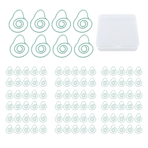 Obstbüroklammern, 100 Stück, niedliche Mini-Planer-Clips, Lesezeichen, Büroklammern, Dokumente, Büroklammern, Dokumente, Büroklammern, Fotomappen, Postkarten, Klammern von Qcwwy