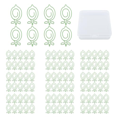 Obstpapierklammern, 100 Stück, niedliche Mini-Planer-Clips, Lesezeichen, Büroklammern, Papierklammern, Büroklammern, Fotoklammern für Postkarten, Ordner von Qcwwy