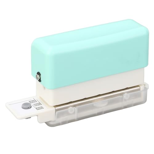 Papierstanzer, 6 Löcher, Büro-Lochstanzer mit 2 Blatt Stanzkapazität, Genaue Lochpositionierung, Tragbarer, Sparsamer Papierlocher für Papierakten-Scrapbooking von Qcwwy