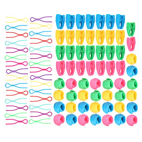 Plastiknählieferungen 90pcs Spannung Faden Freunde Clips - Silikon -Spulenfix Clips für Ordentliche Lager von Qcwwy