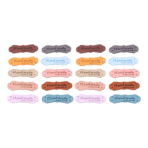 Qcwwy 20pcs Lederbezeichnungen Exquisites Polyester -geprägter Tag für Handgefertigte Geschenke und Nähprojekte Qcwwy 20pcs Lederbezeichnungen Exquisites Polyester -geprägter Tag für Handgefertigte Geschenke und Nähprojekte von Qcwwy