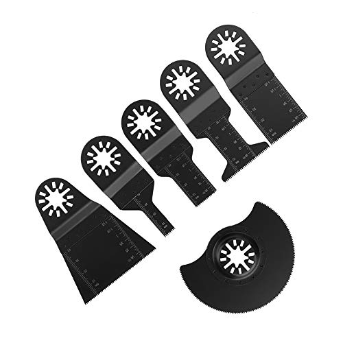 Qcwwy 6pcs Hoher Kohlenstoffstahl Oszillierender Multitool -Sägen -Klingen für Holzkünstler, Home Improvement Professional Project Tool Qcwwy 6pcs Hoher Kohlenstoffstahl Oszillierender Multitool -Sägen -Klingen für Holzkünstler, Home Improvement Professional Project Tool von Qcwwy