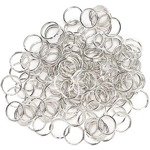 Qcwwy 7 Mm Offene Sprungkreise, 1000 PCS Schlüsselbundanschluss Hoops Schmuckanschluss Hoop O Loops für Bastelschmuck -Halsketten Armbandohrringe Schlüsselanhänger von Qcwwy