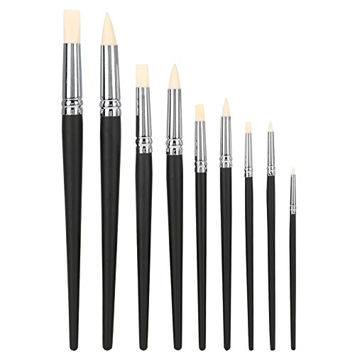 Qcwwy 9PCS -Ton -Bildhauerwerkzeuge Set, Gummispitzenmodellierung Shaper Carving Detailing Kit mit Anti -Schlupfgriff Geeignet für Anfängerkünstler Keramik Keramische Polymerton Qcwwy 9PCS -Ton -Bildhauerwerkzeuge Set, Gummispitzenmodellierung Shaper Carving Detailing Kit mit Anti -Schlupfgriff Geeignet für Anfängerkünstler Keramik Keramische Polymerton von Qcwwy