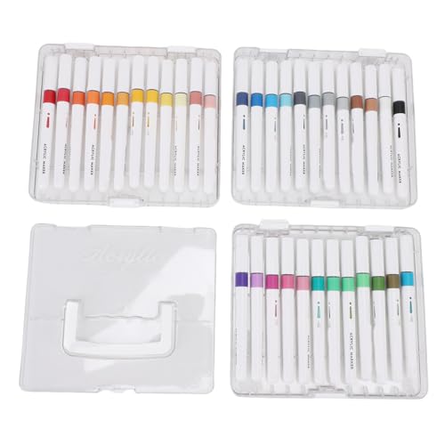 Qcwwy Acrylfarbenstift, 36 Farben Acrylmarker Bequeme Design Malerei Marker Set Zum Herstellen von Urlaubdekorationen Kürbismalereien Scrapbooks oder Handwerk Qcwwy Acrylfarbenstift, 36 Farben Acrylmarker Bequeme Design Malerei Marker Set Zum Herstellen von Urlaubdekorationen Kürbismalereien Scrapbooks oder Handwerk von Qcwwy