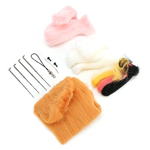 Qcwwy Bastelset in Form einer Tierpuppe, Nadelfilz, für Shiba Inu Schweineliebhaber, handgefertigte Geschenktasche für Kinder und Erwachsene (Shiba Inu-Schwein) von Qcwwy