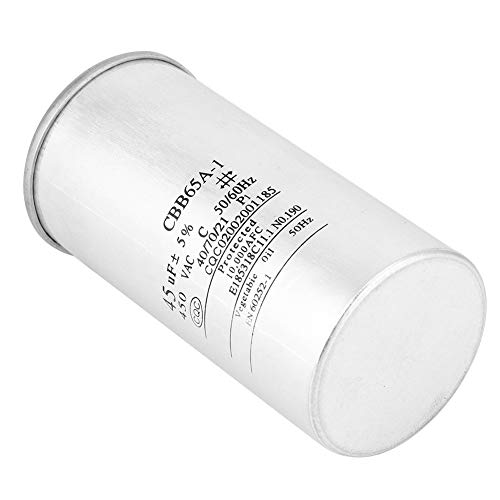 Qcwwy CBB65 45UF 450 V Kondensator Aluminiumfolie für Klimaanlagenkompressor -Startkondensator - Ideal für Klimaanlagen und Industriegeräte Runde Form Qcwwy CBB65 45UF 450 V Kondensator Aluminiumfolie für Klimaanlagenkompressor -Startkondensator - Ideal für Klimaanlagen und Industriegeräte Runde Form von Qcwwy