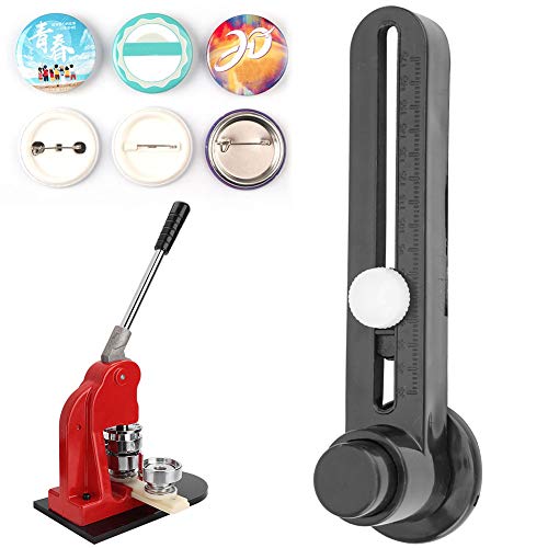 Qcwwy Crafting -Werkzeuge Papierhandwerk Tragbare Abzeichen Photo Macher Circle Cutter Cut Paper Trimmer Scrapbooking Tool Tragbarer Verstellbarer Fotokreisschneider für -Abzeichenkreis von Qcwwy