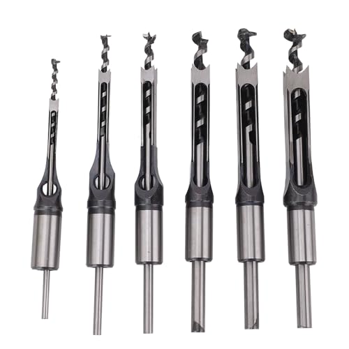 Qcwwy Ein Bisschen Präzise Quadratlöcher Wald Effektives Bohrbit HSS Carpenters 6pcs 6pcs von Qcwwy