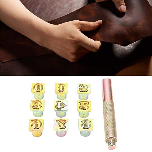 Qcwwy Ein Satz Metallstempel für Leder Kunststoff Weiches Metall 13 Mm 0~8 Set von Qcwwy