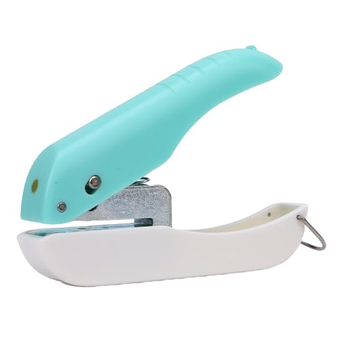 Qcwwy Einzelloch Puncher Handheld Hole Punch, Tragbarer Handpapier Punch Metal Hole Puncher mit Kidbeständigem Basis für Papier, Spanplatte, Kunstprojekt von Qcwwy