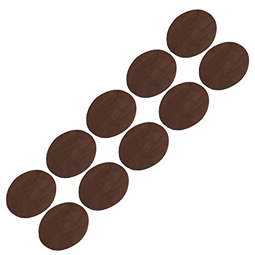 Qcwwy Eisenflecken Ovale Klebstoff für DIY -Reparatur 10 Stcs -Pegizierungen für die Kleidungsdekoration (Kaffee) von Qcwwy