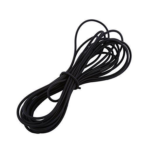 Qcwwy Elastische Bänder Zum Nähen, Shock Cords Starkes Elastisches Bungee-Seil Zum Binden DIY Craft Elastic Cord Schmuck Stretchy Armband String für Armbänder, Halskettenherstellung,(5mm*10m-Schwarz) Qcwwy Elastische Bänder Zum Nähen, Shock Cords Starkes Elastisches Bungee-Seil Zum Binden DIY Craft Elastic Cord Schmuck Stretchy Armband String für Armbänder, Halskettenherstellung,(5mm*10m-Schwarz) von Qcwwy