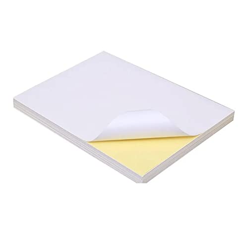 Qcwwy Etikettenaufkleberpapier Matt weiß 100pcs A4 Größe Problemlos Kostenloses Etikettdruckpapier für Tintenstrahldrucker, 100 Blätter für Flaschenbezeichnungen, Informationshandbuch Qcwwy Etikettenaufkleberpapier Matt weiß 100pcs A4 Größe Problemlos Kostenloses Etikettdruckpapier für Tintenstrahldrucker, 100 Blätter für Flaschenbezeichnungen, Informationshandbuch von Qcwwy