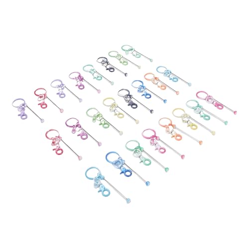 Qcwwy Keychain Craft Kits Perlenstaste Keychain Bar 360 Grad Rotatable Leer Perlen -Schlüsselkettenstangen Tasten Taschen Rucksäcke oder Andere Zubehör -Schlüsselbund Kit für Verschiedene von Qcwwy