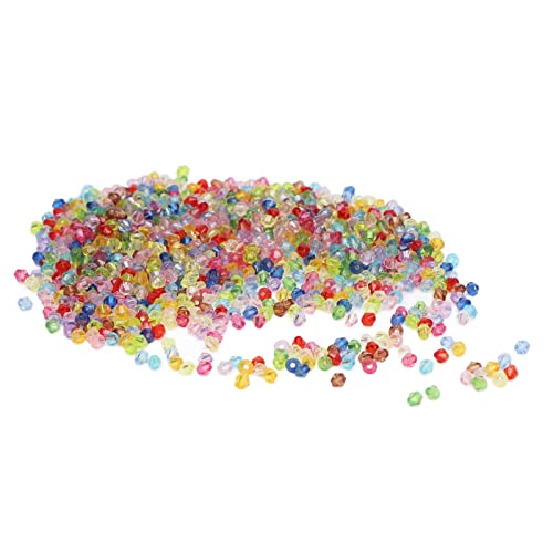 Qcwwy Kleine Loch Acrylperlen Schöne Handkügelchen für Armbandohrringe Halskette, Leuchtende Farben für DIY -Handwerksprojekte, 2000pcs für Schmuckherstellung von Qcwwy