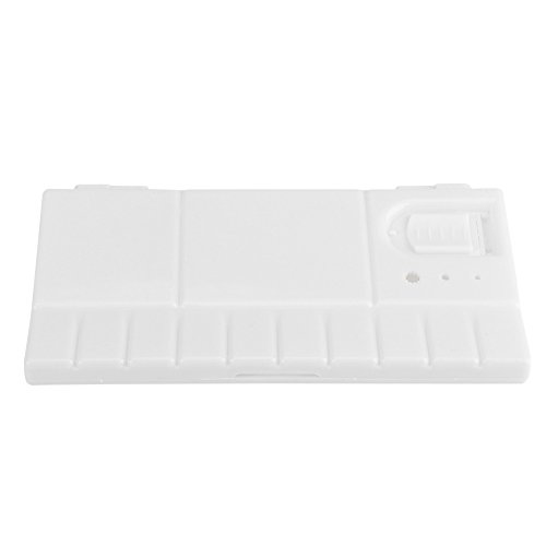 Qcwwy Kunststoffpalette Leere Aquarellpalette Faltbare Farbwanne Malpalette für Ölgemälde-Schulprojekt Qcwwy Kunststoffpalette Leere Aquarellpalette Faltbare Farbwanne Malpalette für Ölgemälde-Schulprojekt von Qcwwy