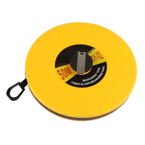 Qcwwy Langlebiger Glasfasermessurline mit PVC -beschichtetem Klebeband, Klappmetallhaken, Ideal für Vermesser und Straßenbau von Qcwwy