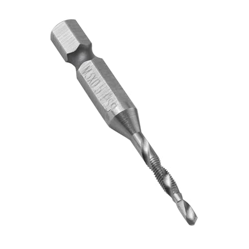 Qcwwy M3 Drill Drill & Tap Hex Shank Bits Langable Schneidwerkzeug für Weiche Aluminiummetalle mit Effizienter Verarbeitung Zur Effizienten Verarbeitung von Qcwwy