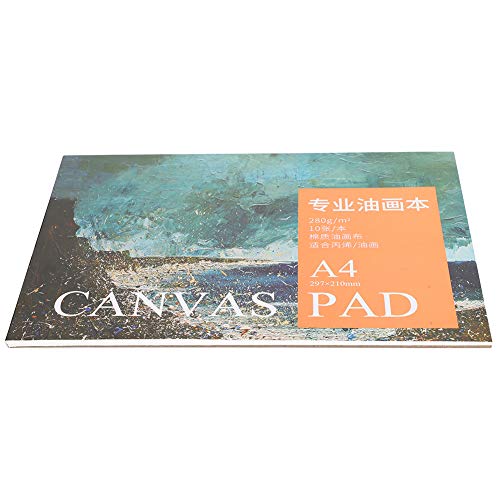 Qcwwy Malereiwerkzeuge 10 Blätter Baumwoll -Leinwand Zeichnen Papier für Öl und Acrylfarbe Direktes Malmal von Qcwwy